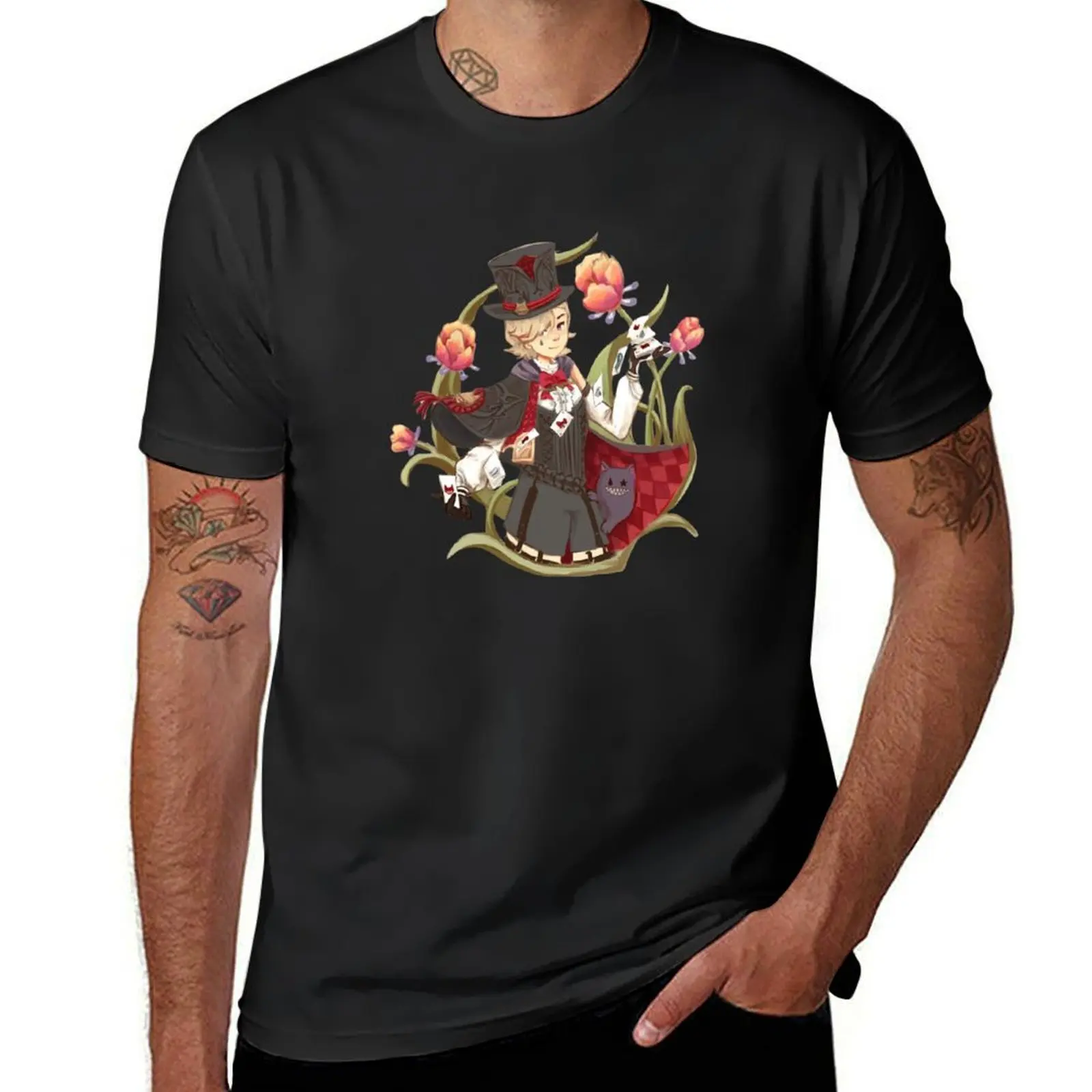 

Rainbow rose T-Shirt customs kawaii clothes quick drying mens workout shirts