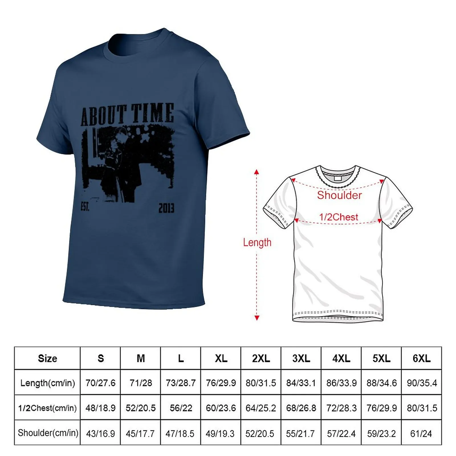 About Time Movie T-Shirt man t shirts for men casual t shirts for man cotton soft anime tshirt T-Shirt