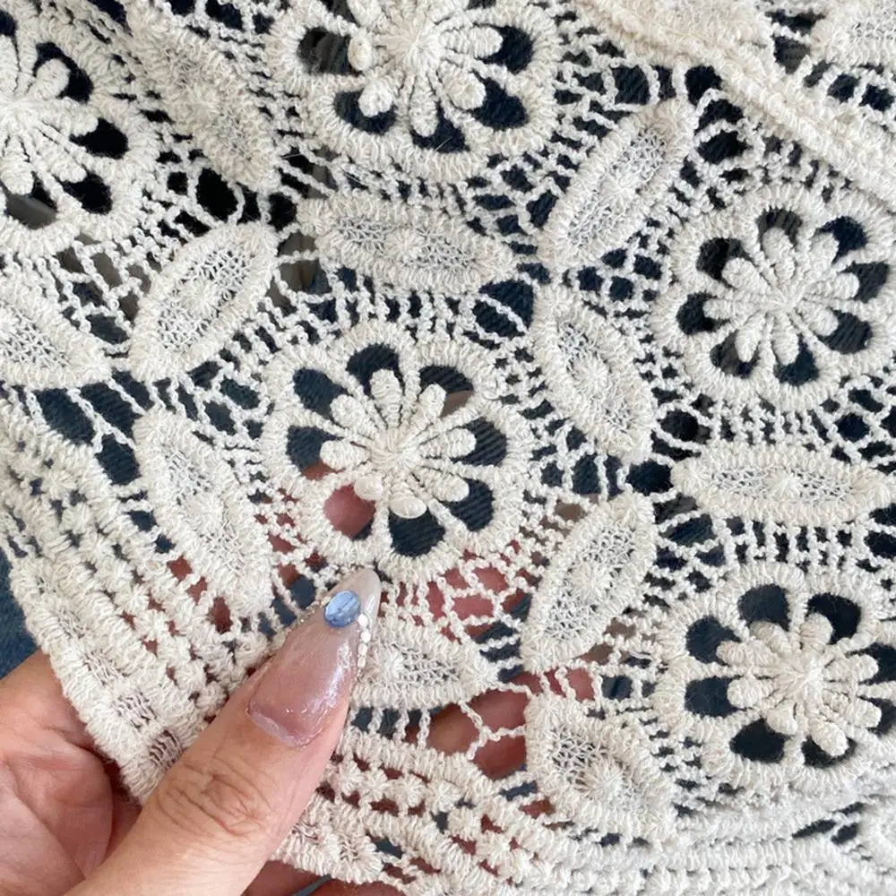 

Handmade Headband Sweet Towel Fake Collar Lace Shawl Triangle Neckerchief Bandana Scarf Boho Lace-up Waist Belt Retro DIY Band