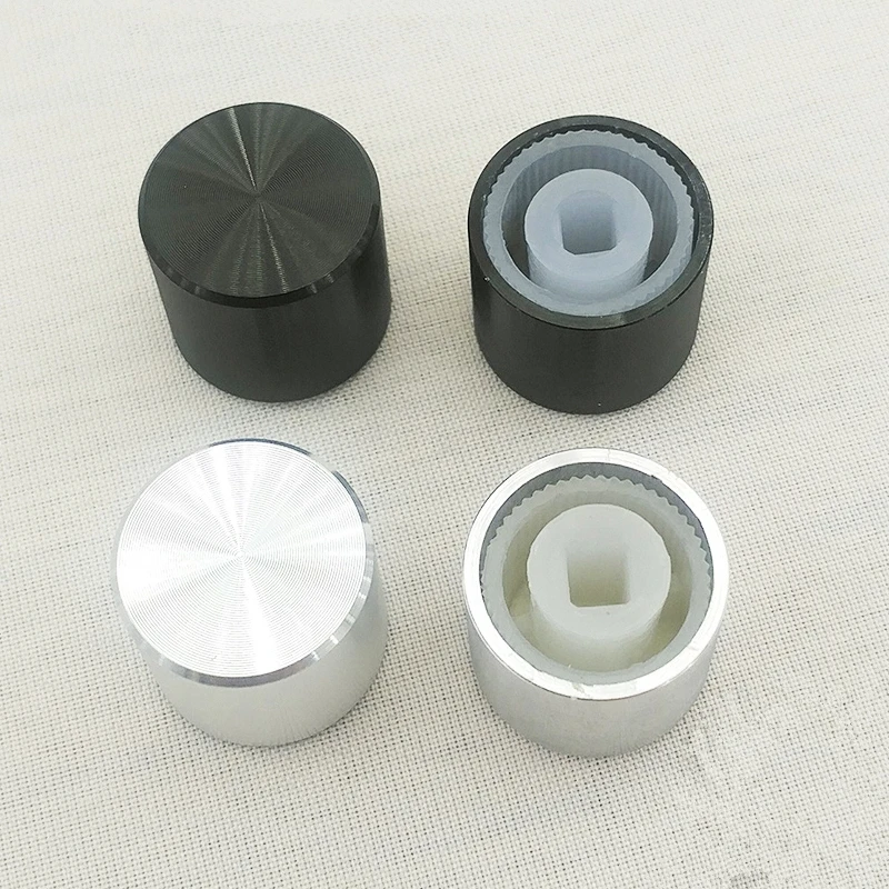 Aluminum 3.2X3.2mm Square Hole Power Switch Button Cap 15*13mm（D*H)