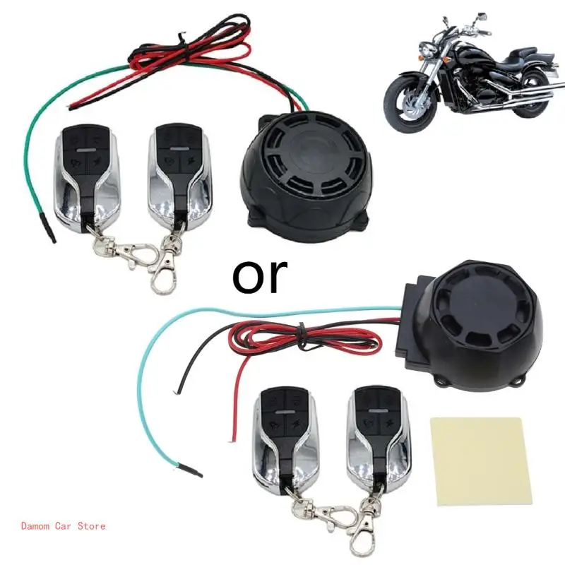 Long-distance Alarm Security System with 12V Dual Remote Control for Motor