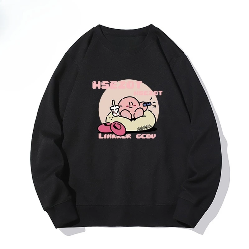 

The 2025 autumn/winter new Japanese-style fun cartoon printed hoodie is a fashionable and loose top for both men and women