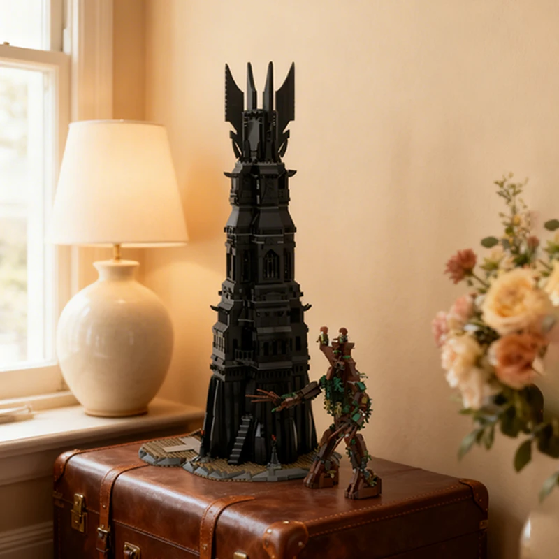 

3787pcs MOC Pinnacle Of Orthanc Hobbit Lord Rings The Model Building Blocks Construction Christmas Gifts Toy Creative DIY Idea