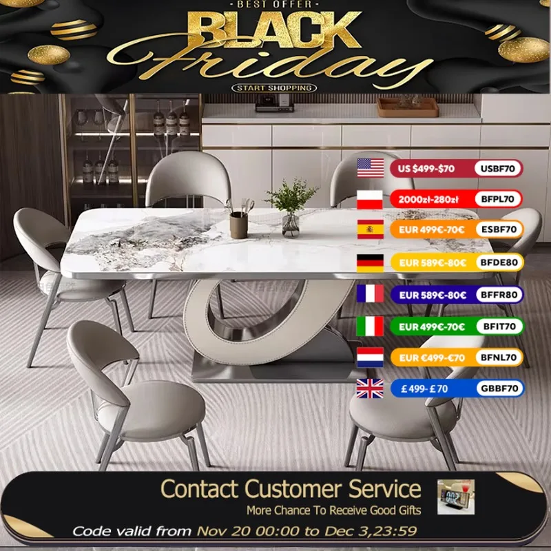 

Designer Luxury Dining Table Rectangular Unique Italian Restaurant Dining Table Kitchen Nordic Mesas De Comedor Home Furniture