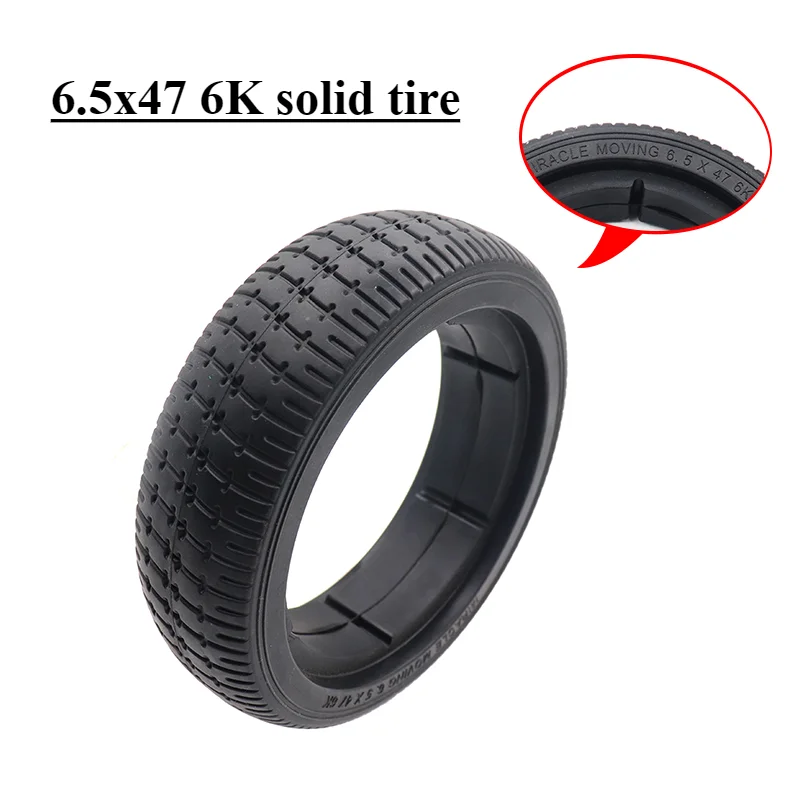 6.5X47 6.5 Inch Solid Tire For Electric Scooter Wheels Balance Car Scooter Accessories 6.5X47 6K Non Inflation Tire