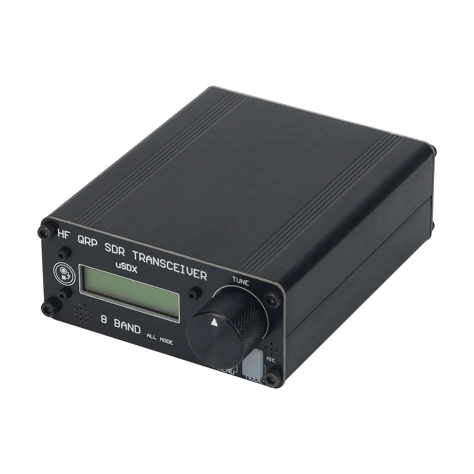 HamGeek USDX-8 Ricetrasmettitore QRP HF SDR All-Mode con display LCD SSB/CW a 8 bande per apparecchiature a infrarossi wireless