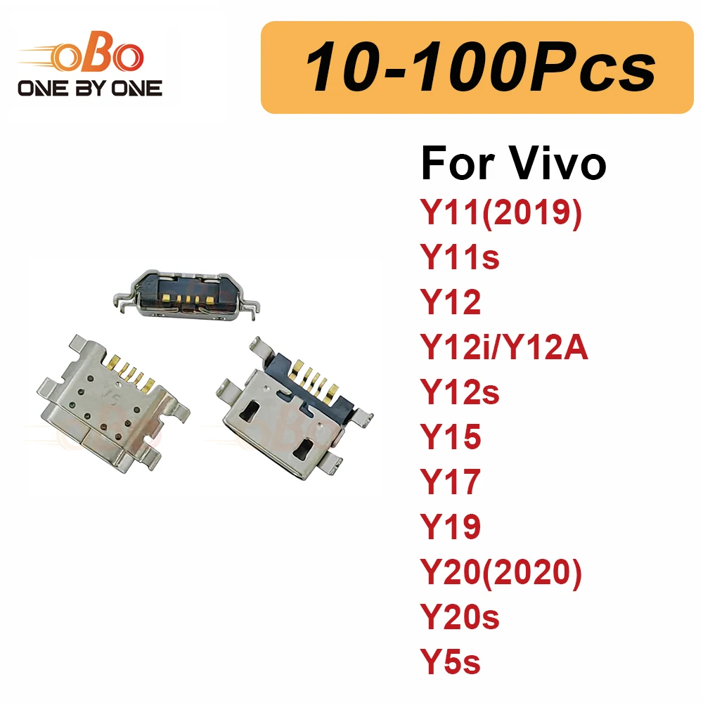 

10-100 шт. Разъемы для зарядки (USB) для Vivo Y11, Y11s, Y12, Y12s, Y15, Y17, Y19, Y20, Y20s, Y5s – Запчасти для ремонта