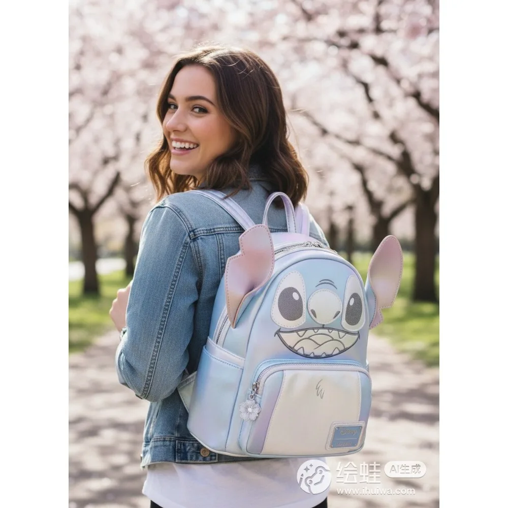 Lilo & Stitch Series Stitch Cosplay Mini-rugzak Vlekkeloze cartoonrugzak Vrije tijdsontwerprugzak