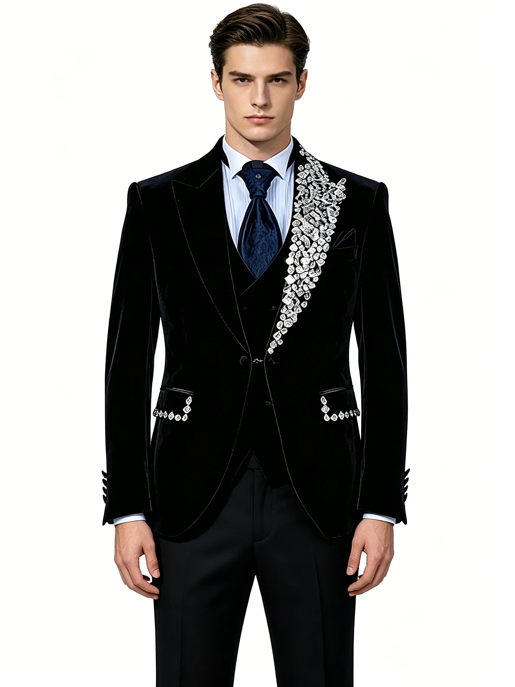 Abito da Sposo Formale in Vell - Men'S Formal Wear No Suit recensione e prezzo