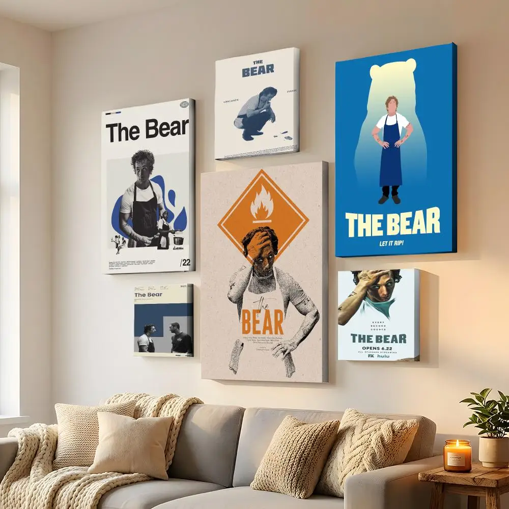 TV show T-The Bear Framed Wall Painting HD Canvas Wall Art | Optional Framed/Unframed | Modern Entryway Home Decor