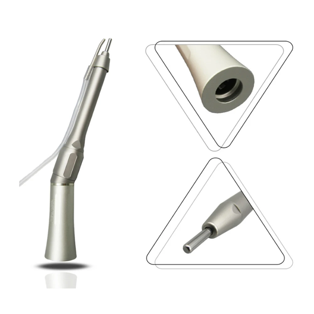 

20° Dental Straight Handpiece External Dental Low Speed Handpiece Push Button Metal Contra with Motor Dental Lab Handpiece