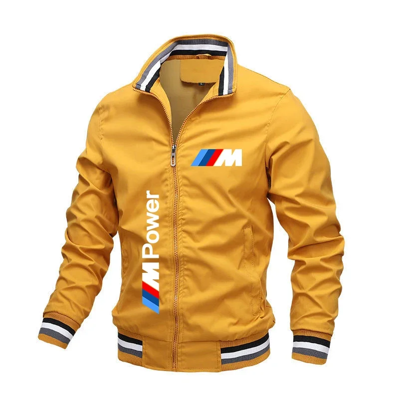 Chaqueta de motocicleta con estampado de logotipo M Power para hombre, ropa deportiva de motociclista de carreras de gran tama