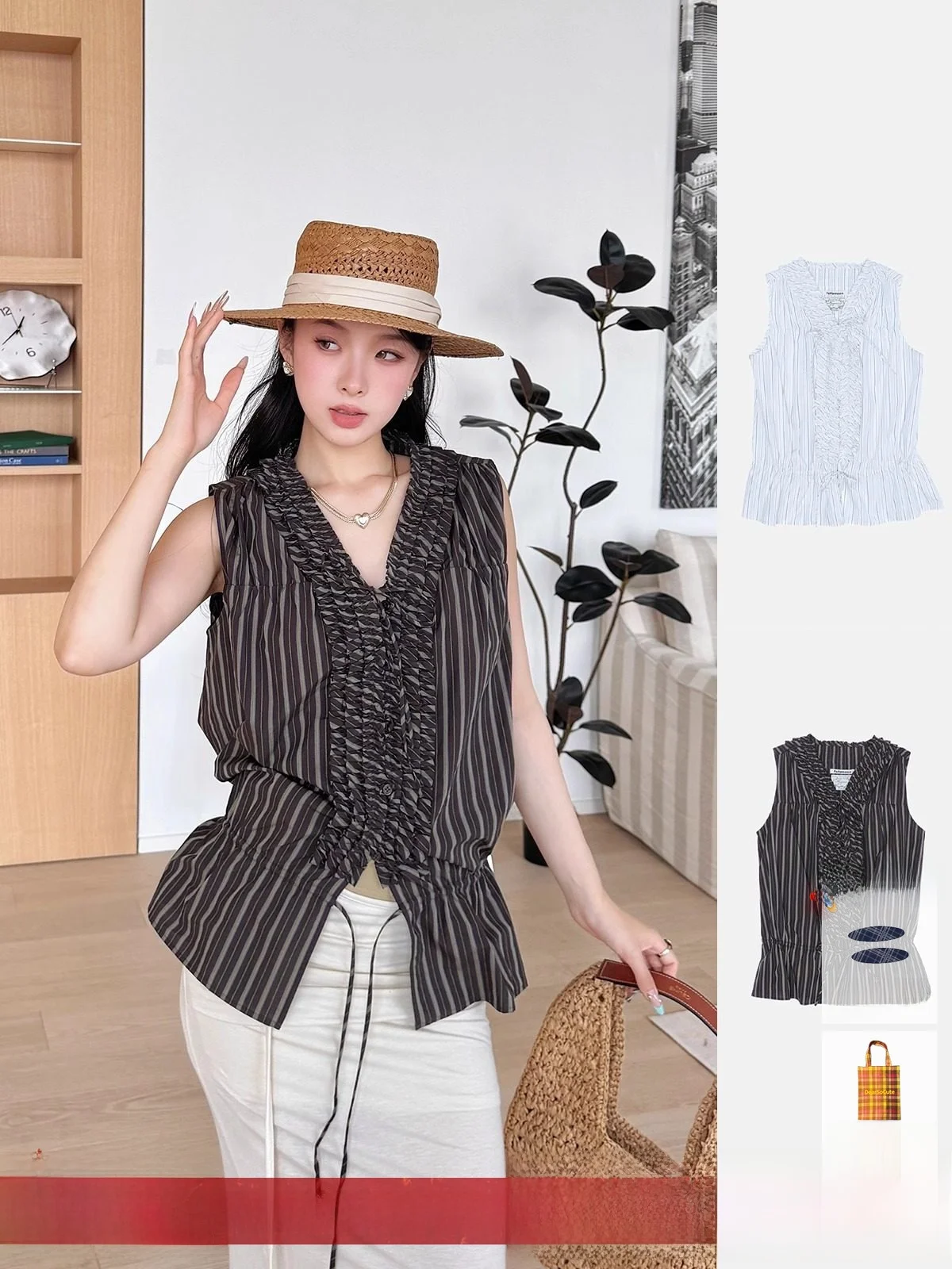 

7famoon Брендовая весенне-летняя кружевная блузка Svel irt DEARSOCUTE Handpied Store Faionable из смеси хлопка