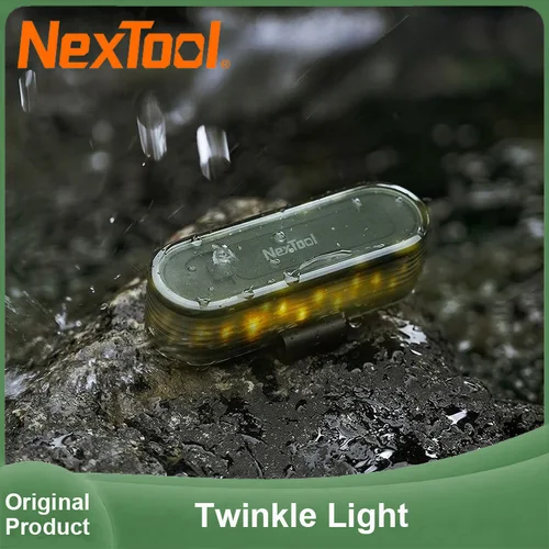 NexTool-luz centelleante multifuncional para acampar al aire libre, lámpara de ambiente, luces de advertencia para ciclismo con tira de 2M, resistente al agua IP67