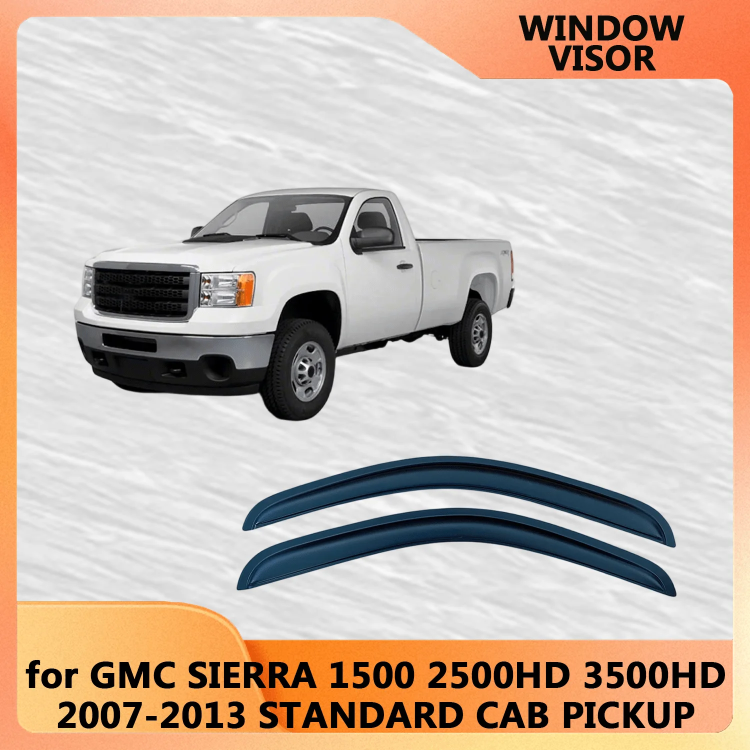 

Оконный козырек для GMC SIERRA 1500 2500HD 3500HD Regular 2007 2008 2009 2010 2011 2012 2013, ветрозащитные дефлекторы, защита от дождя, дверной козырек