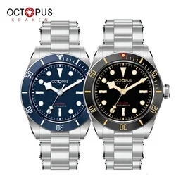 Octopus Kraken 39mm Diver Watches For Men OCT-008 Automatic Mechanical Steeldive 20Bar Waterproof Sapphire Crystal Luminous