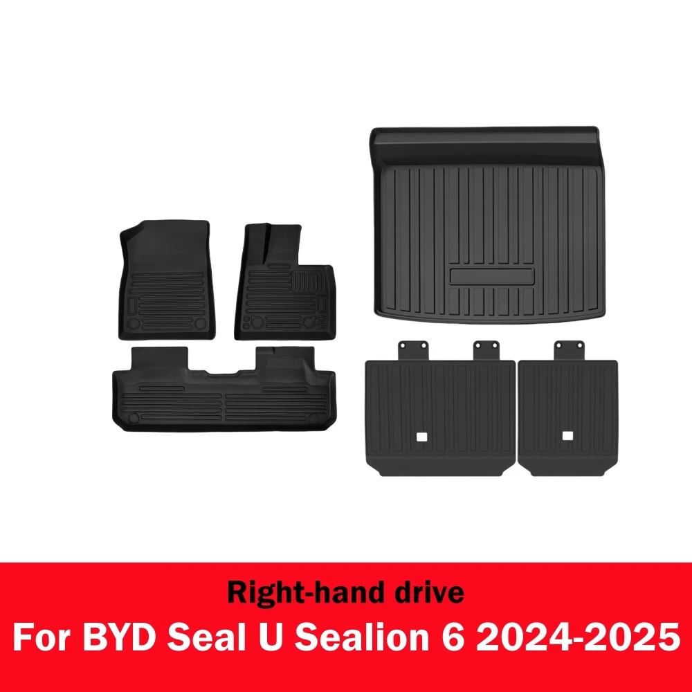 Autofußmatten für BYD Sealion 6 Seal U Song Plus DM-i EV 2024 2025 Kofferraummatte Rückenlehnenkissen Rutschfeste Fußmatte Laderaumauskleidung – Detail 7