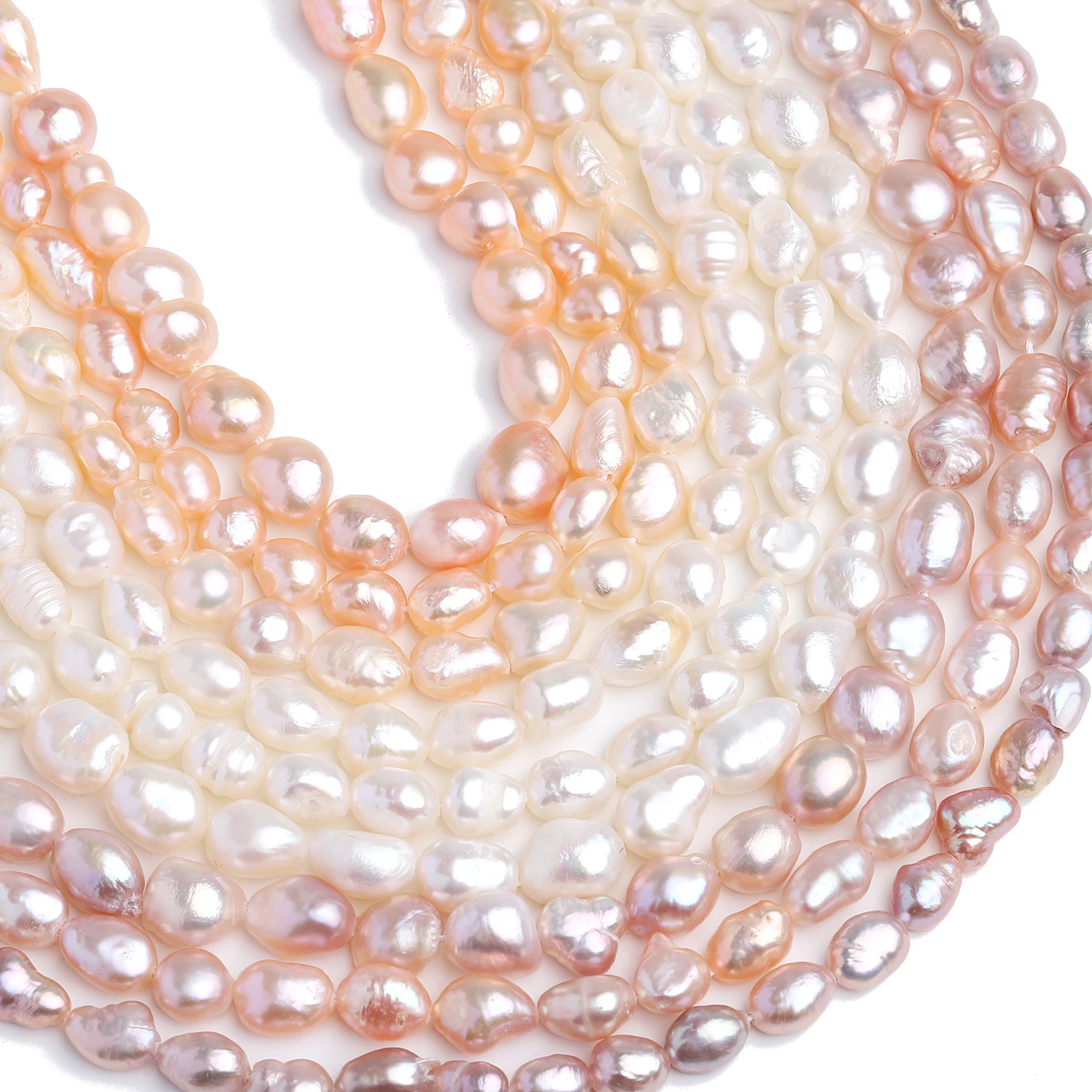 

6-9mm AAA Natural Fresh Water Pearl Irregular Shape Spacer Beads For Jewelry Making DIY Elegant Women Party Gifts Accessories