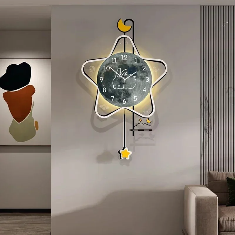 Large Fashion Minimalist Restaurant Wall Watch Nordic Aesthetic Luxury Relogio Digital Modern Wall Clock Home Design