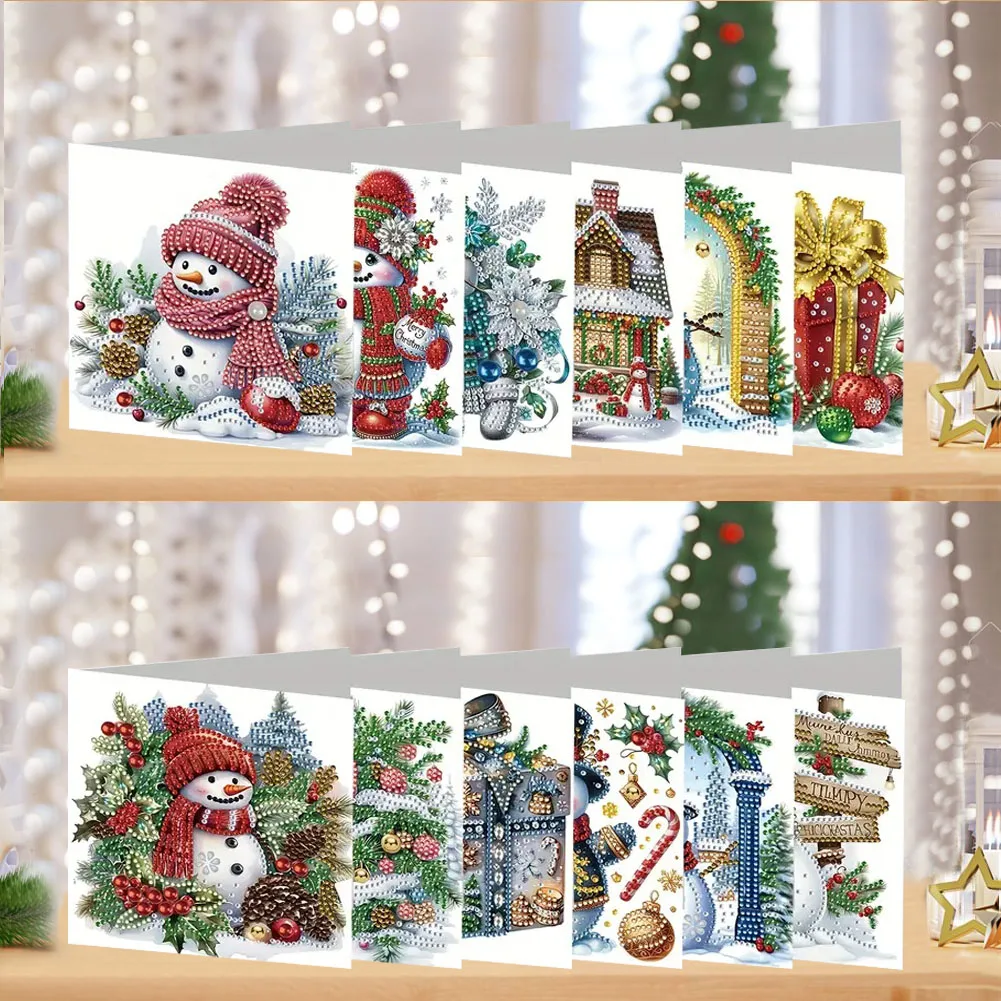 

12 рождественских серий «сделай сам», набор для алмазной живописи, поздравительные открытки, выразительные невозможенные любовные и письменные романтика