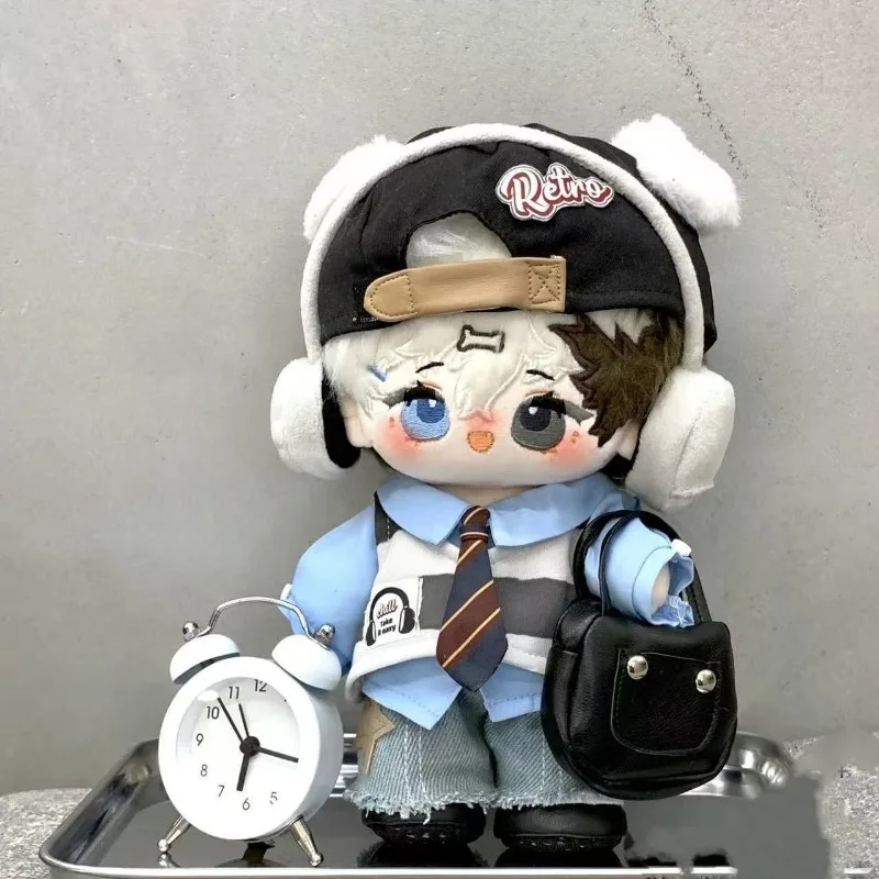 

College Uniform 20cm Cotton Doll Clothes Coat Jackets Idol Doll Clothes Cool Sport Plush Doll Clothes