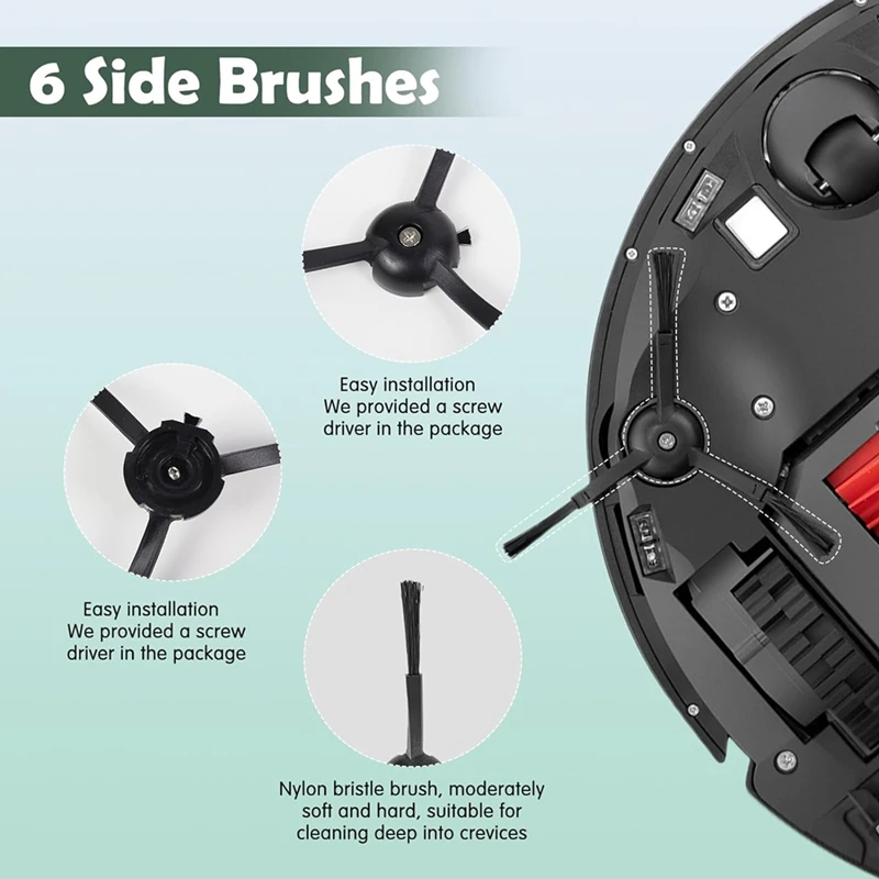 Accessori per aspirapolvere Roborock Q5 Pro/Q5 Pro +/Q8 Max +/Q8 Max, spazzole principali, filtri HEPA, lato salviette, spazzole