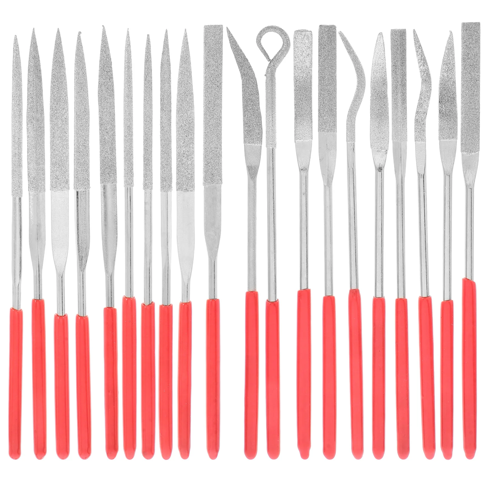 

20Pcs Diamond Needle File Set Adamas Carbon Steel Wood File Set for Woodworking Jewelry Metal Sharpening Craft Tools Precision