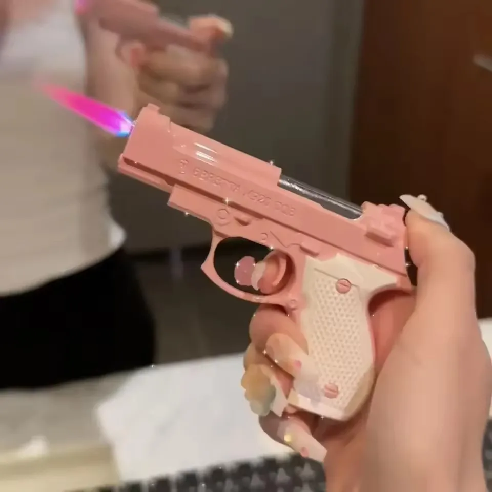 New 2025 Creative Windproof Carrot Gun lighter Pink Flame, Torch Lighter, Outdoor Camping, bbq Tools, Ladies Gift, Wholesale