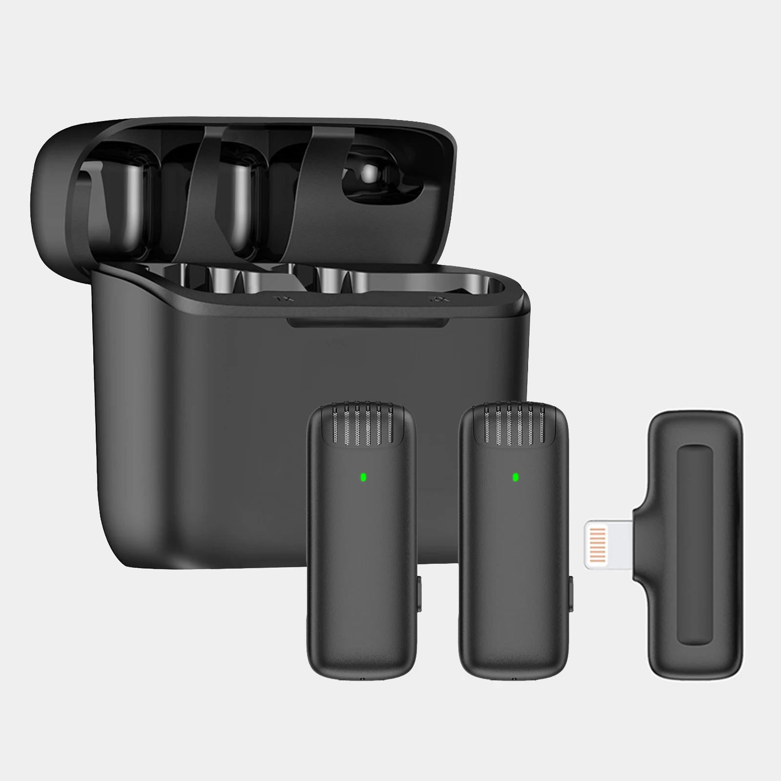 Diez artículos TLF Xtuga Mini 2,4 ghz 2 en 1 micrófono inalámbrico de solapa portátil Lavalier reducción de ruido transmisión en vivo