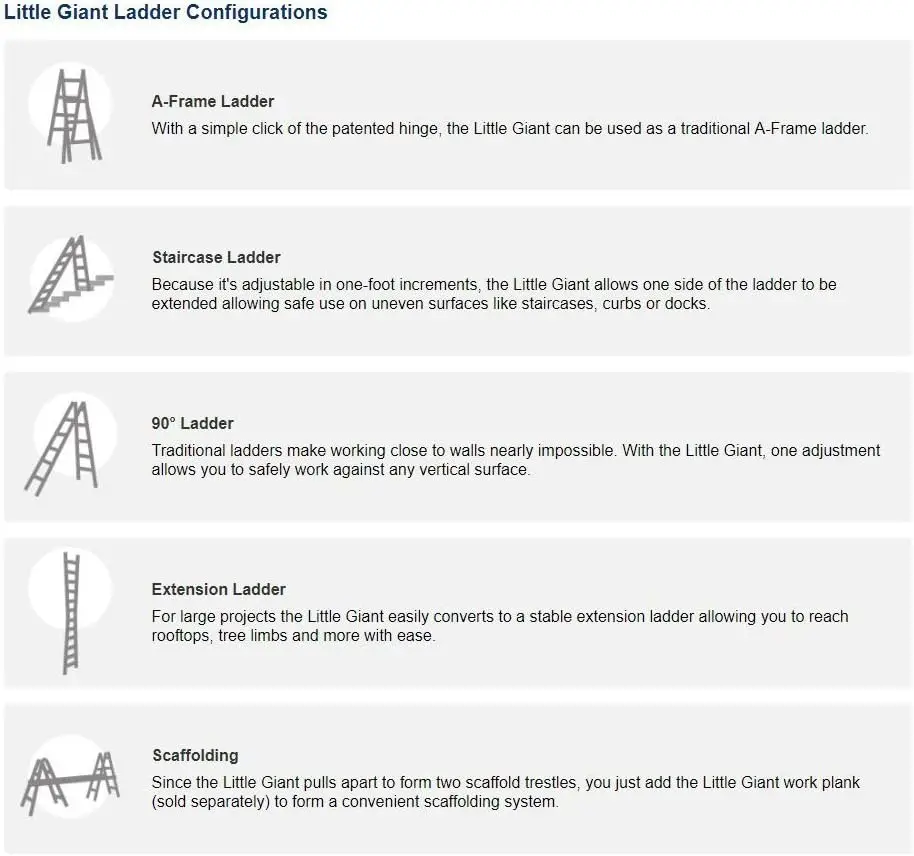 Little Giant Ladder Systems, Velocity with Wheels, M22, 22 Ft, Multi-Position Ladder, Aluminum, Type 1A, 300 lbs Weight Rating,