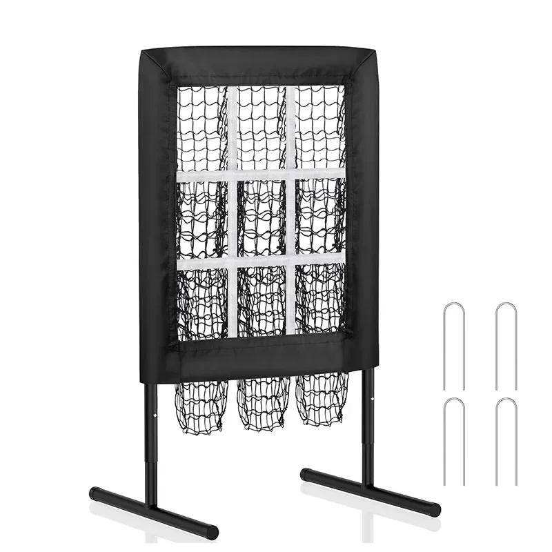 

Baseball nine-square grid pitching net pitcher practice net trainer 9-hole shooting target Sports and Entertainment Baseballs