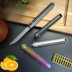 Cuchillo EDC plegable para supervivencia y senderismo de alta dureza