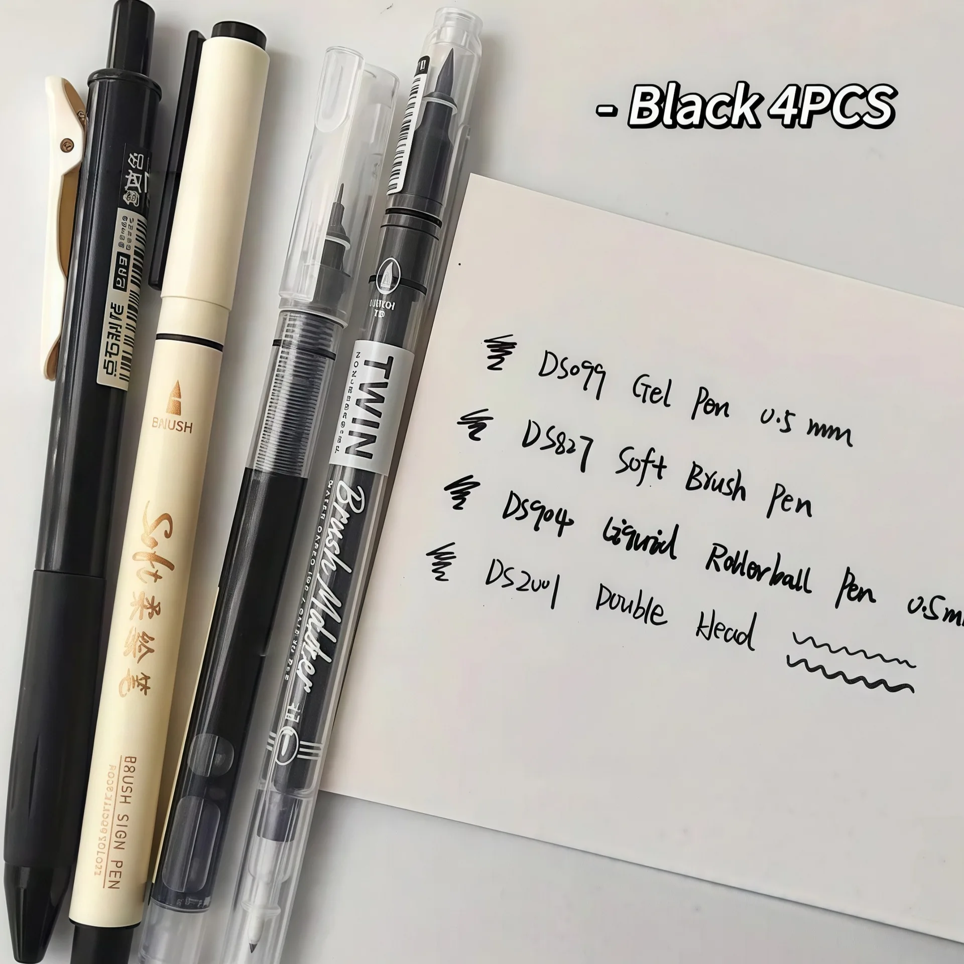 4Pcs Vintage Pens Set, Quick-Dry Ink for Smooth Writing,Compatible with Multiple Tips,Ideal for Office Work & Notebooks image 3
