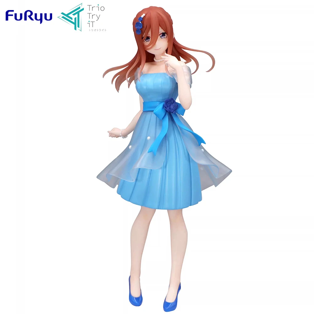 

Original FuRyu Trio-Try-iT Miku Nakano (Pastel Dress Ver.) (The Quintessential Quintuplets) 21cm Anime Figure Model Toy Gifts