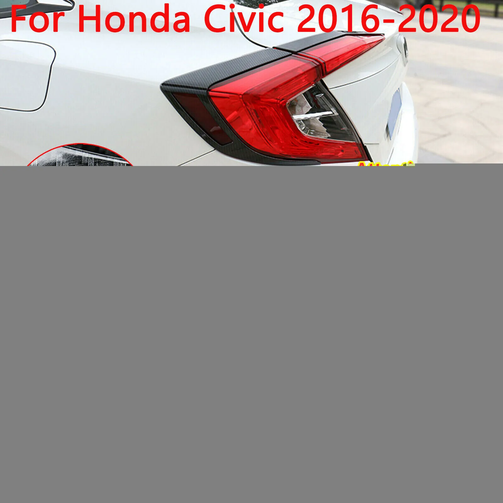 

Накладки на задний фонарь из углеродного волокна для Honda Civic Sedan 2016-2020