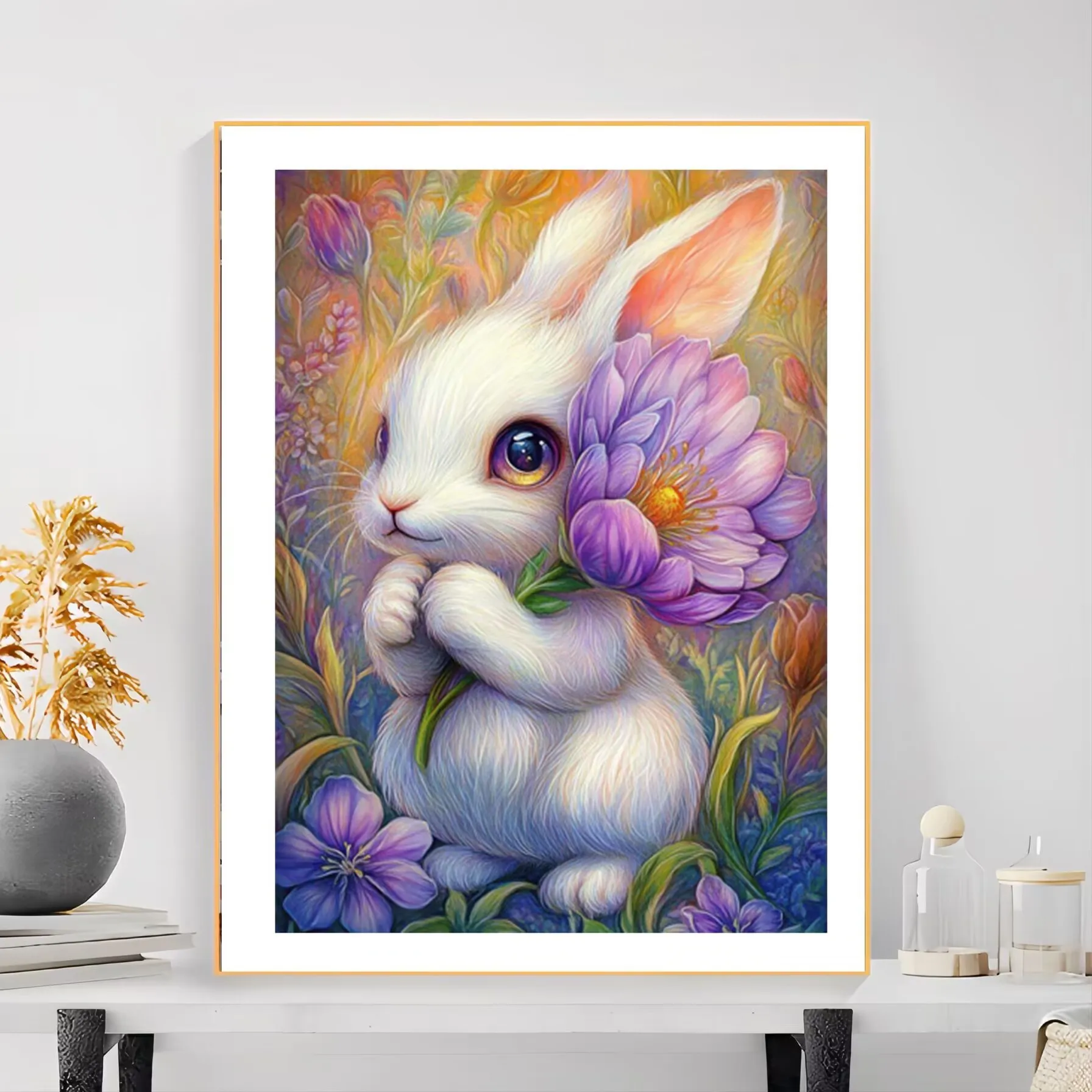 

11CT 9CT кролик вышивка DIY наборы с принтом вышивка крестиком хлопковые наборы для рукоделия ремесла с иглами