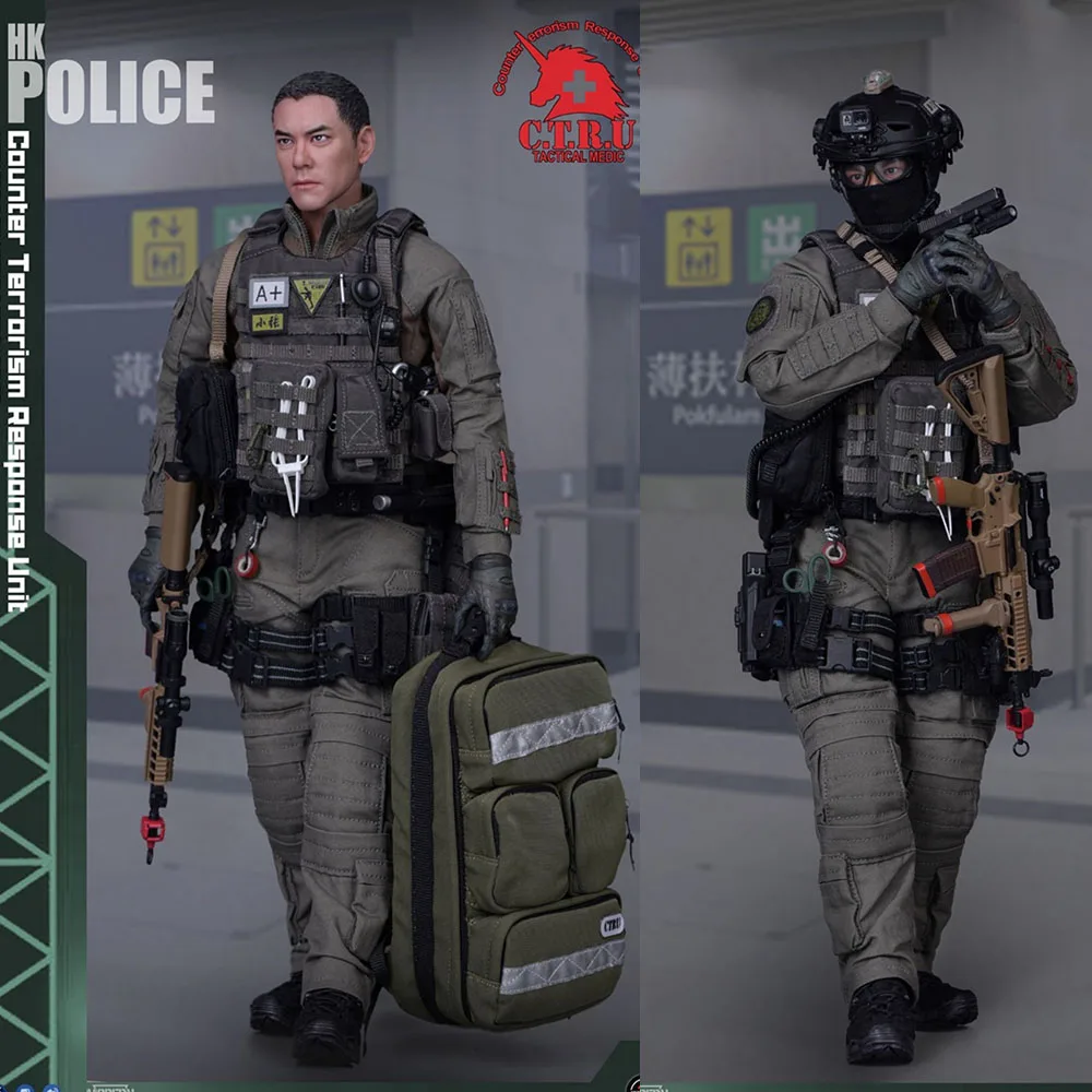 Soldierstory Ss116 1/6 Male Soldier Hk Police CTRU Tactical Medic Full Set 12'' Action Figure Model For Fans Holiday Toys