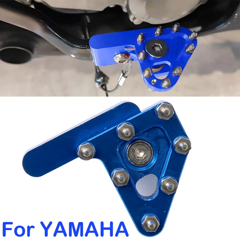 Motorcycle CNC Folding Rear Brake Pedal Head For Yamaha YZ125 YZ250 YZ250F YZ250X YZ450F WR450F YZ YZF WR 125 250 450 F FX Parts