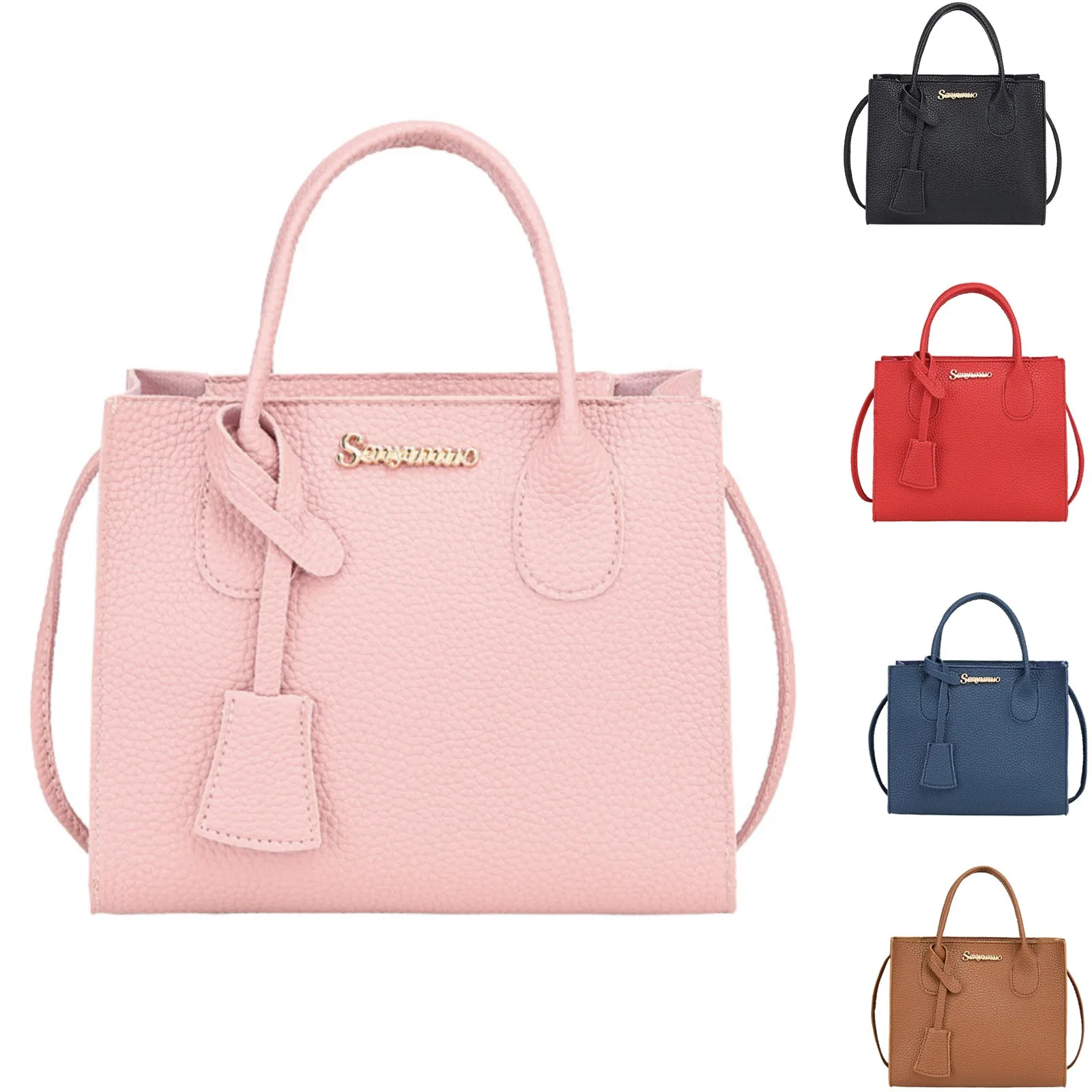 Bolso de mano para mujer, bolso de hombro versátil de gran capacidad para mujer, bolsos cruzados de cuero Pu informales, bolsos de moda