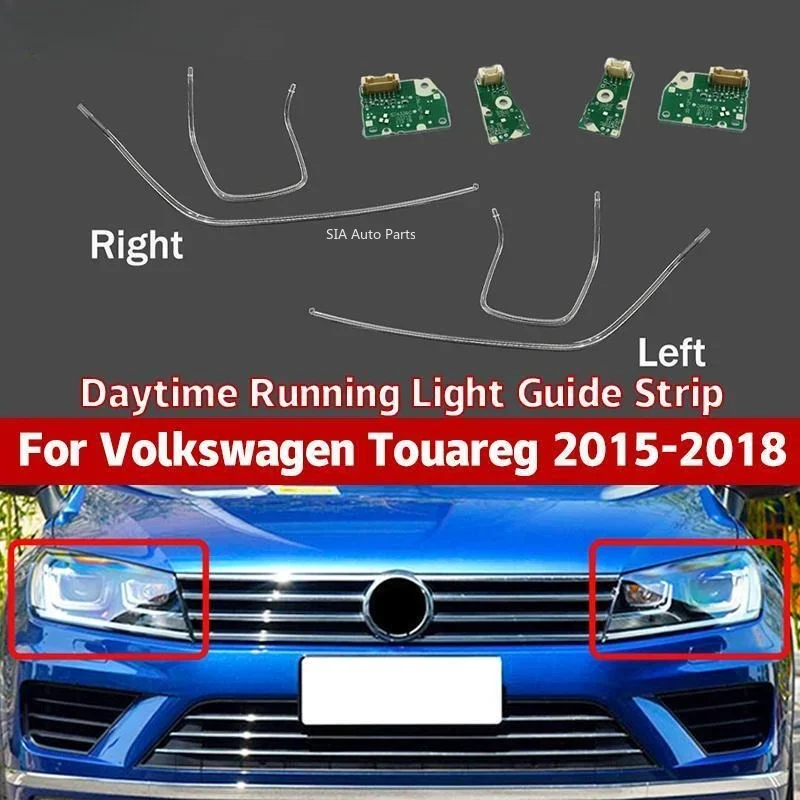 For VW Touareg 2016-2018 Led Drl Chip Headlight Light Guide Plate Daytime Running Tube Circuit Board