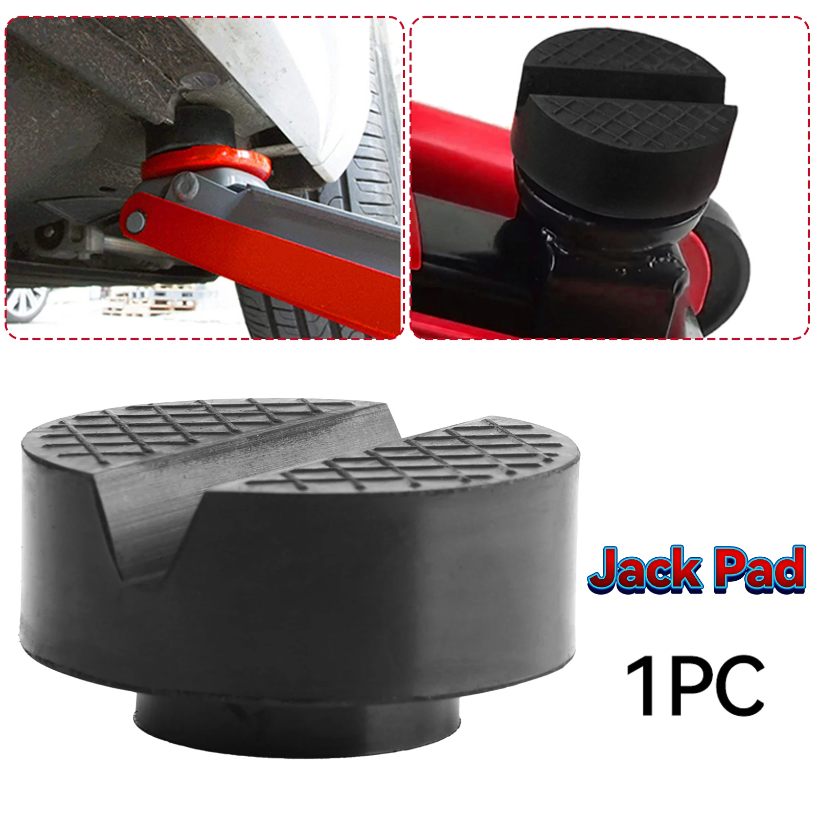 2X Jack Rubber Pad Anti-slip Rail Adapter Support Block Heavy Duty Car Lift Tool Accessory For Toyota Honda Nissan Mazda Hyundai