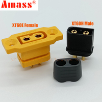 Original Amass XT60E-F Female Plug XT60 XT60H Male Black Bullet Connector Wire Cable Plug For RC FPV Lipo Battery RC Quadcopter