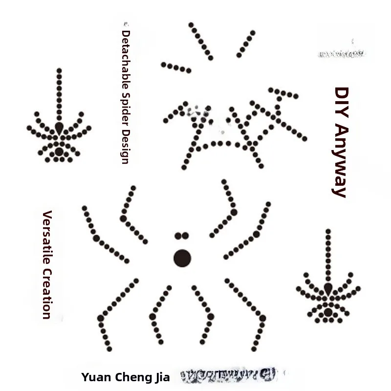 Kostium na Halloween: Zakonnica, Diabeł, Wiedźma, Pająk, Naklejki na twarz, Akcesoria do cosplayu, Modne dekoracje na Halloween...