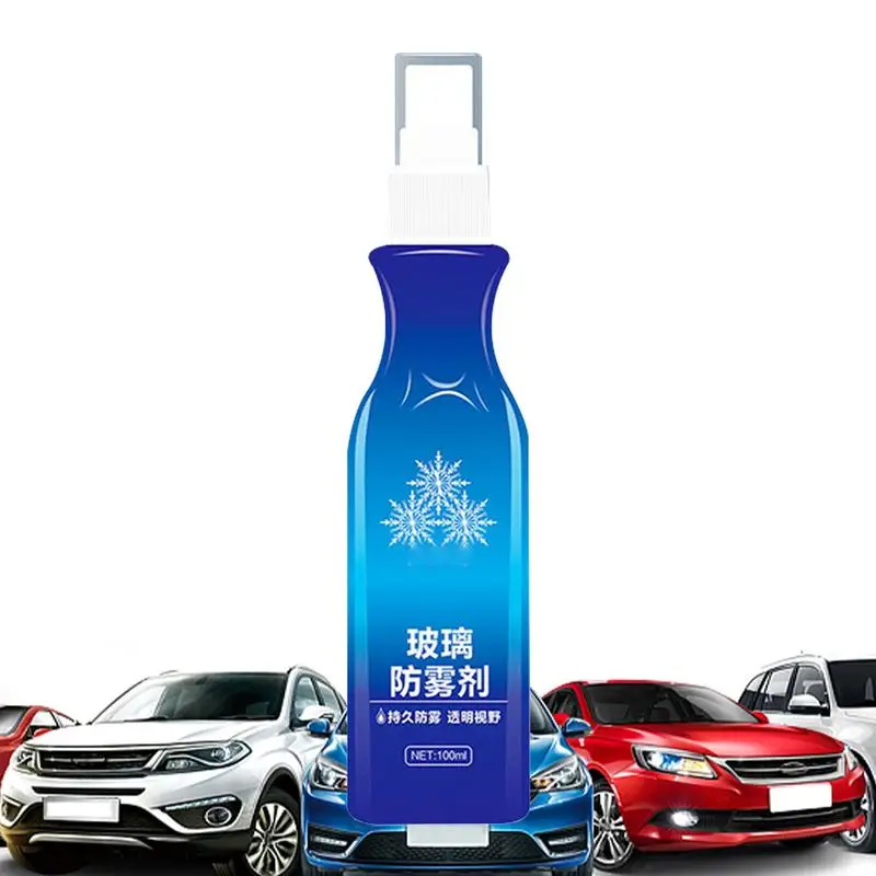 

Anti Fog Windshield Cleaner 3.38oz Car Windshield Defogger Solution Car Glass Hydrophobic Solution Rainproof Film For Rearview