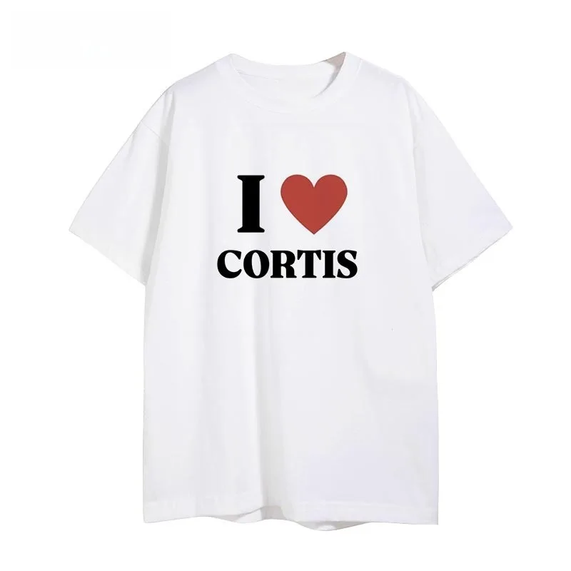 

Футболка с принтом CORTIS, модная тенденция, с коротким рукавом, с круглым вырезом, повседневная свободная уличная одежда, спортивная футболка унисекс