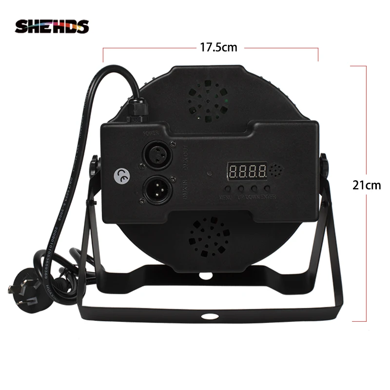 SHEHDS LED 7x12W RGBW Par Light with DMX512 4in1 Stage Light Effect for Wash Effect DJ Disco