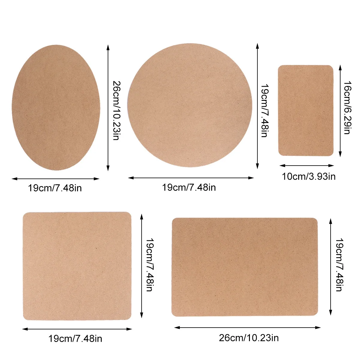 5Pcs Wooden Base Plate DIY Ultralight High Density Board Handmade with Storage Hole for Baby Model Base Plate Wooden Toy Pad