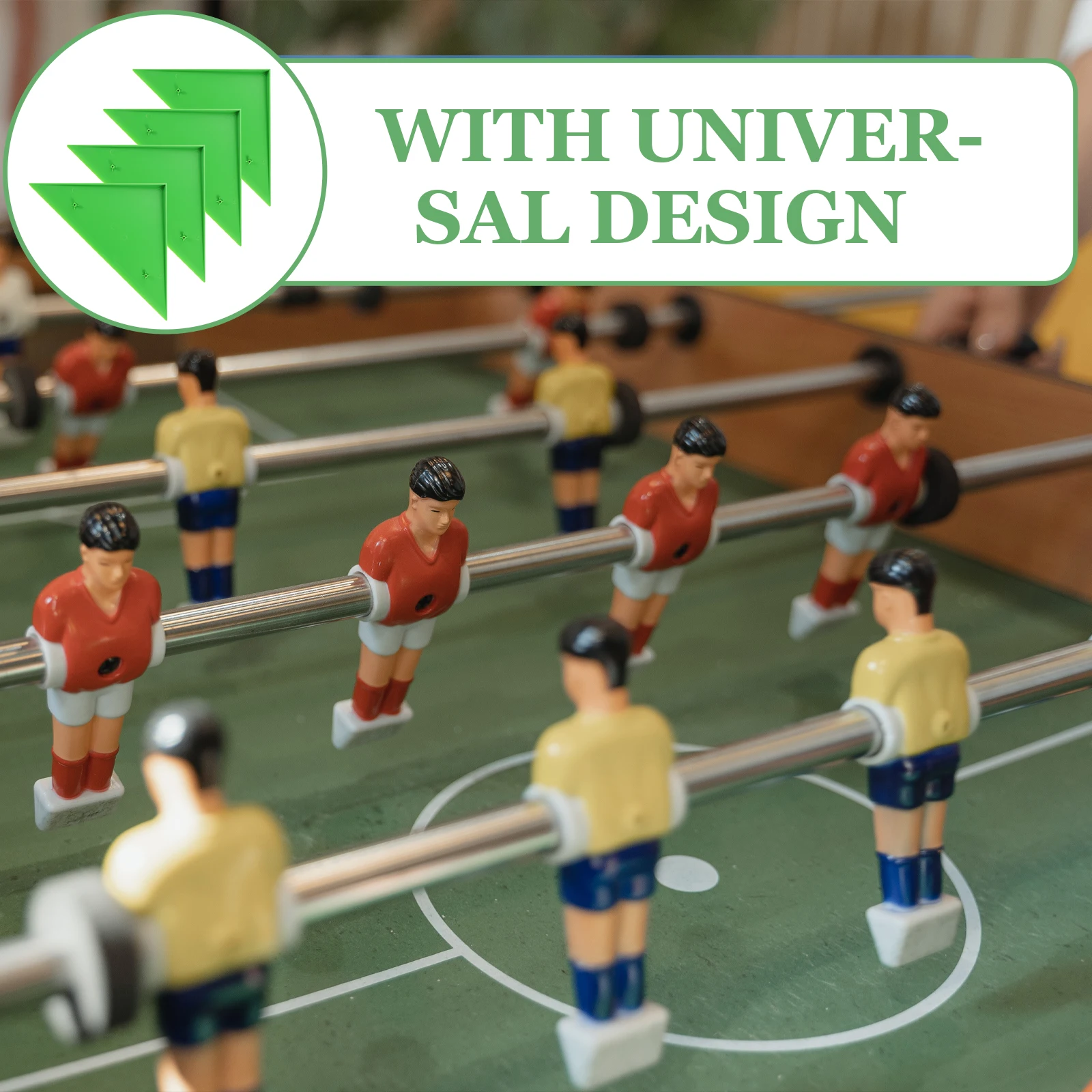 

4Pcs Foosball Table Corner Guard - Triangle ABS Protector Cover for Table Edges Universal Fit Anti-Scratch Smooth Green