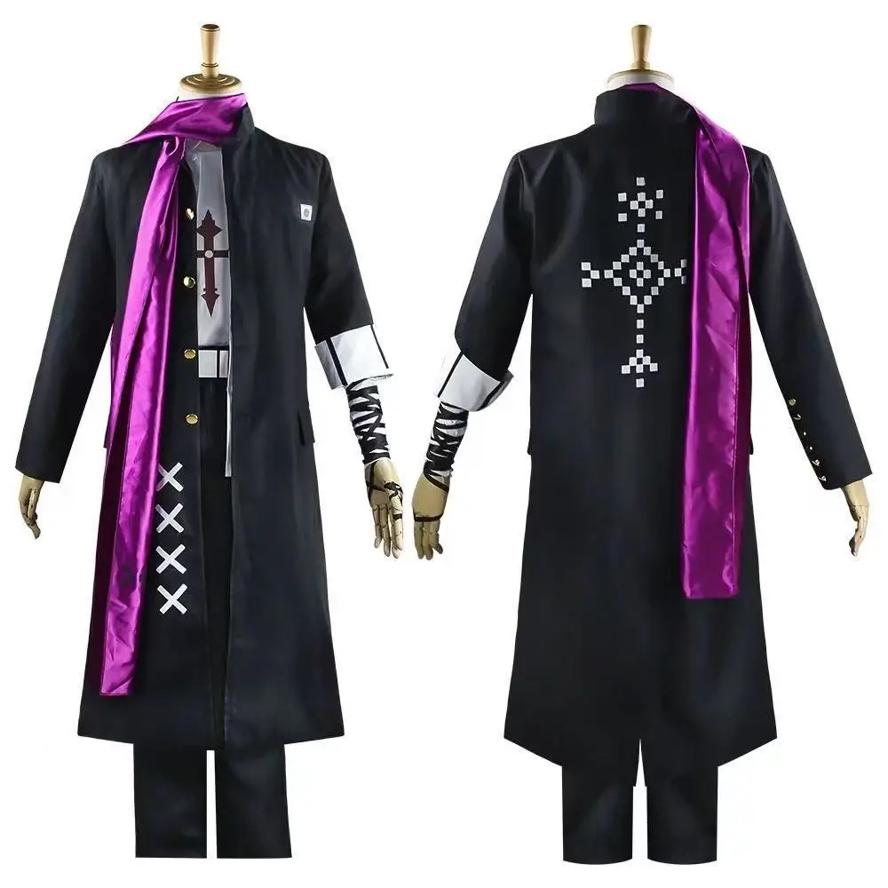 Anime Danganronpa Goodbye Despair Gundham Tanaka Cosplay Costume Men Women Jacket Coat Sarf Uniform Set Halloween Carnival Suit