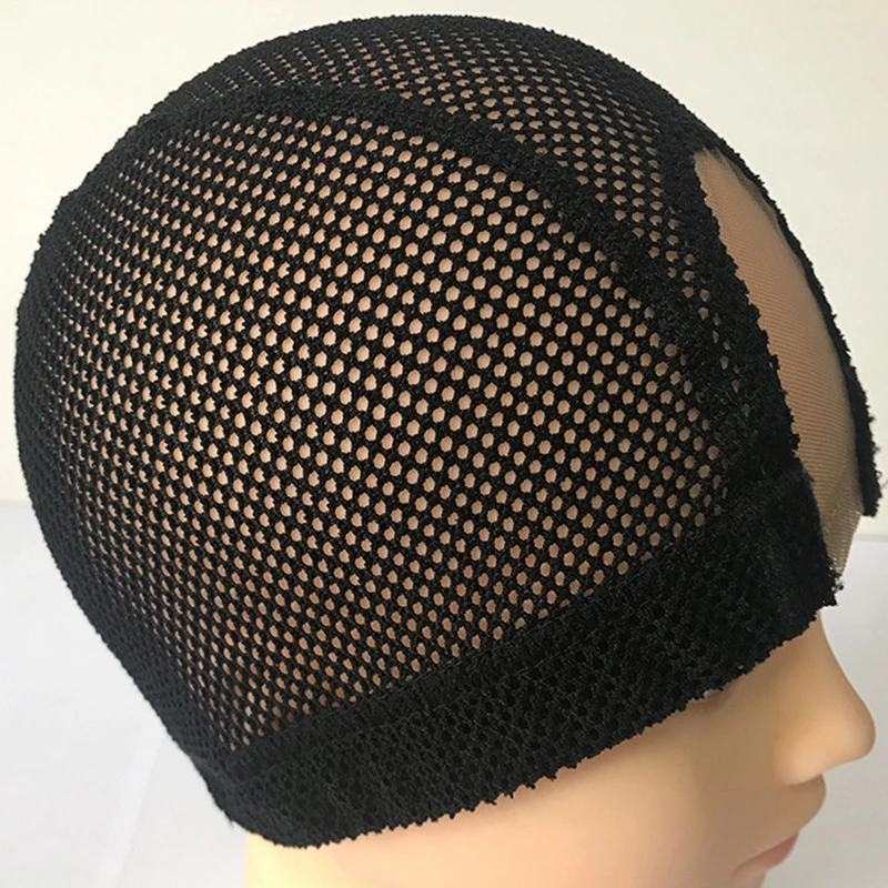 1 قطعة 2X4 U جزء الدانتيل قبعات شعر مستعار دنة شبكة قبة غطاء شعر مستعار لصنع شعر مستعار مطاطا قبة كاب رياضي ثقوب كبيرة قبة قبعات للرجال والنساء #5